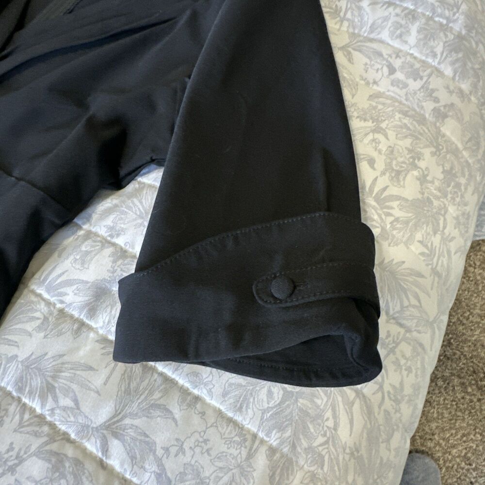 Unique Vintage XL 14 Dolores Swing Black Dress Midi Women’s Stretch - Picture 12 of 14